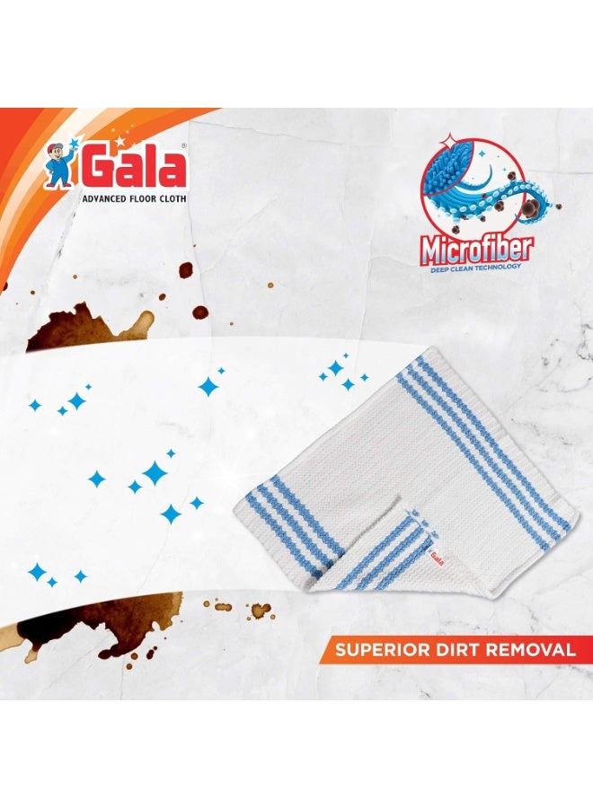 Gala Microfiber Advance Floor Cleaning Cloth(Pocha) for Mopping - White, Pack of 2 (163054) - Image 5